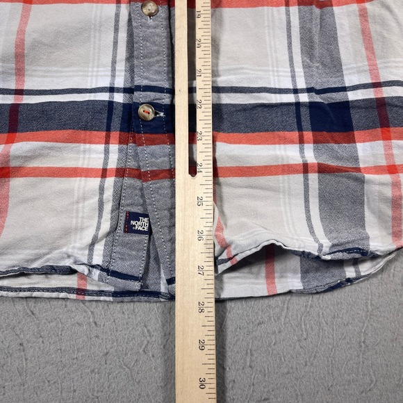 The North Face Plaid Flannel Long Sleeve Button Up Shirt Men's Size Medium - Picture 5 of 9